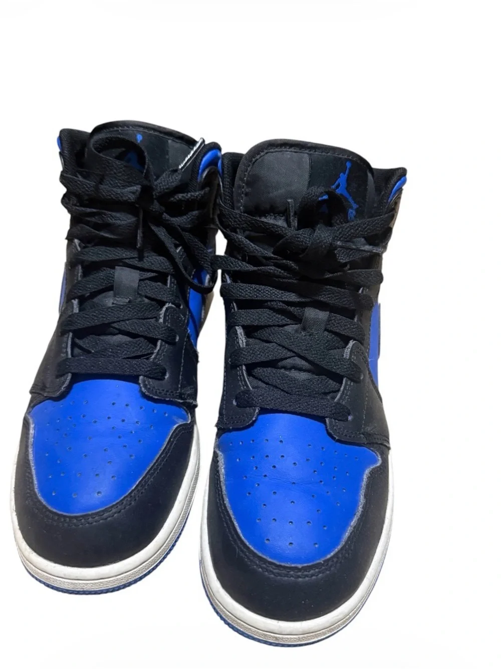 Nike Kids Air Jordan 1 Mid GS Black Royal  Blue 7Y